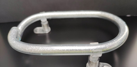 silver filled glass - number 0