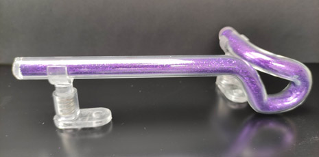 Purple filled glass - number 1