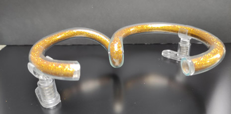 gold filled glass - number 3
