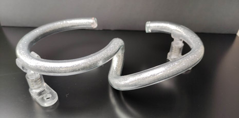 silver filled glass - number 3