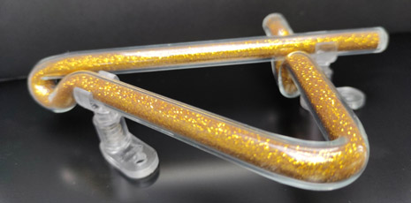 gold filled glass - number 4