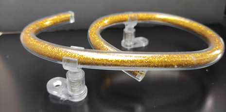 gold filled glass - number 6