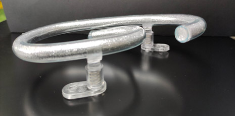 silver filled glass - number 6