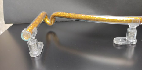 gold filled glass - number 7
