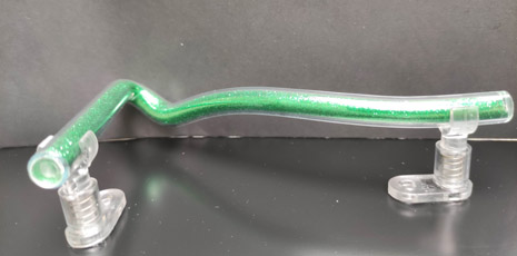 green filled glass - number 7