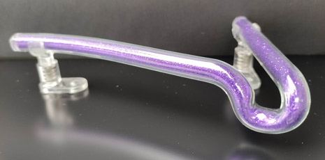 purple filled glass - number 7