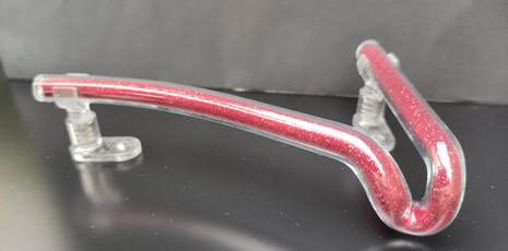 red filled glass - number 7