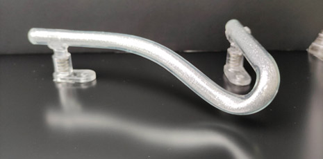 silver filled glass - number 7