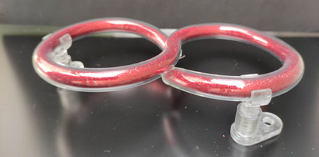red filled glass - number 8