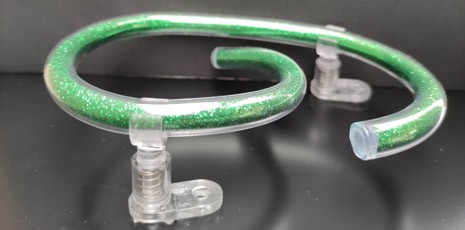 green filled glass - number 9