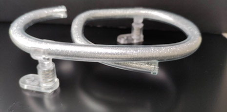 silver filled glass - number 9